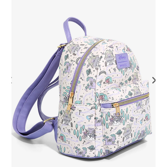Loungefly Handbags - Loungefly Disney Alice In Wonderland Pastel Map Mini Backpack